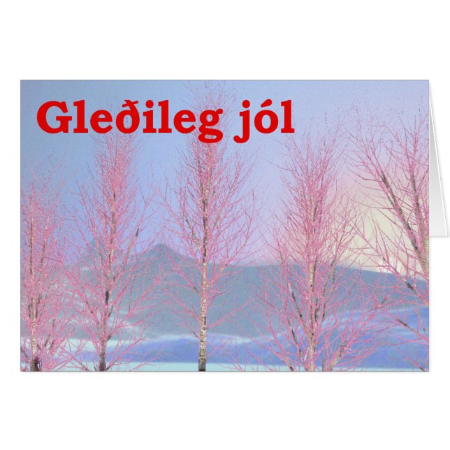 Gleðileg jól - Raspberry Creme Birch (Voorkant Horizontaal)