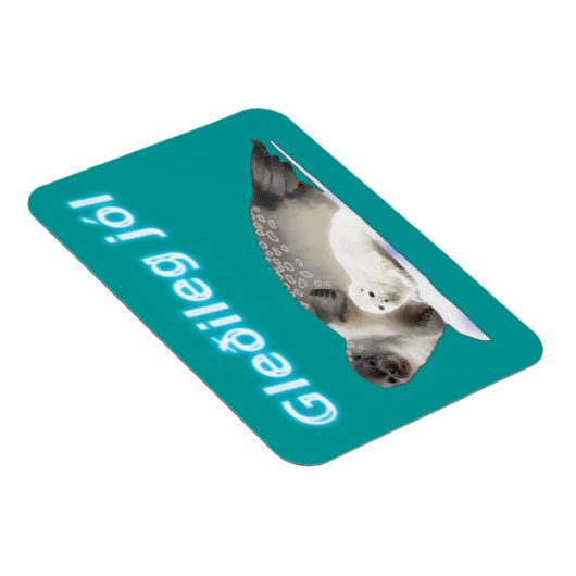 Gleðileg jól - Ringed zegel Magneet (Rechterzijde)