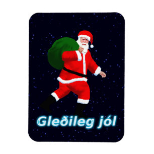 Gleðileg jól - Santa Claus Magneet