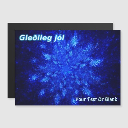 Gleðileg jól - Snowburst (Voorkant / Achterkant)