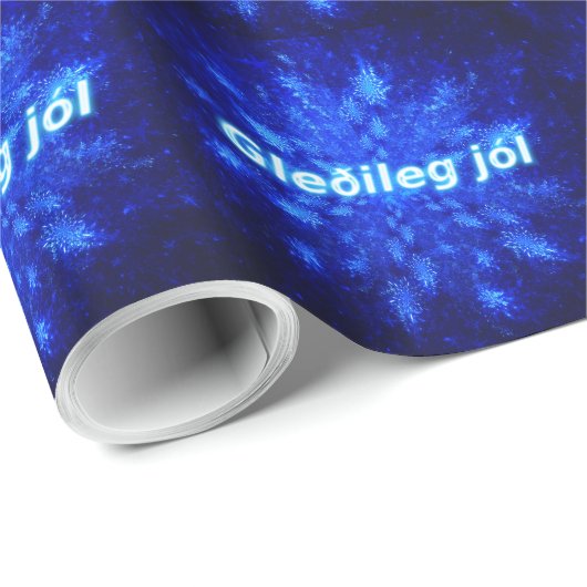 Gleðileg Jól - Snowburst Cadeaupapier (Rol Hoek)