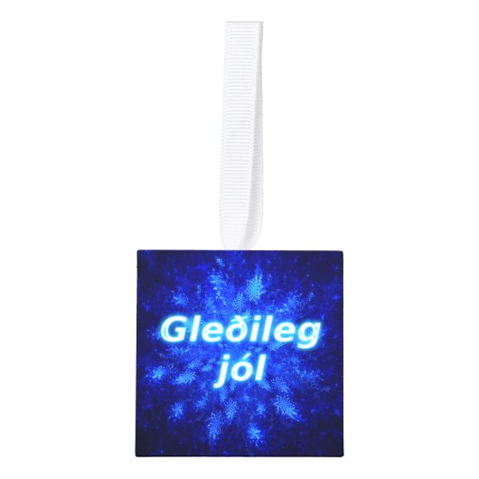 Gleðileg jól - Snowburst Decoratie (Voorkant)