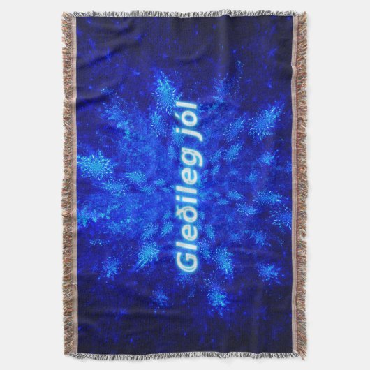 Gleðileg Jól - Snowburst Deken (Voorkant Verticaal)