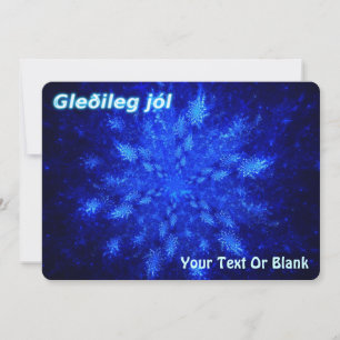 Gleðileg jól - Snowburst Feestdagenkaart