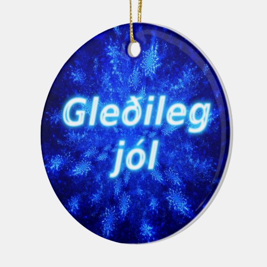 Gleðileg Jól - Snowburst Keramisch Ornament (Links)