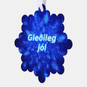 Gleðileg Jól - Snowburst Ornament Kaart (Links)