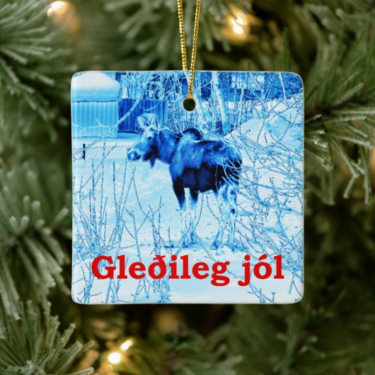 Gleðileg Jól - Urban Moose Keramisch Ornament (Boom)