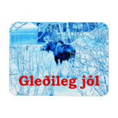 Gleðileg Jól - Urban Moose Magneet (Horizontaal)