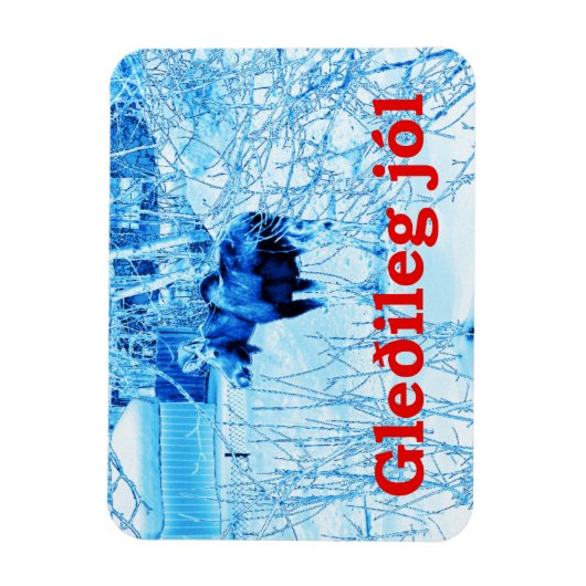 Gleðileg Jól - Urban Moose Magneet (Verticaal)