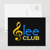 Glee Club Briefkaart (Voorkant / Achterkant)