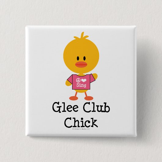 Glee Club Chick Button (Voorkant)