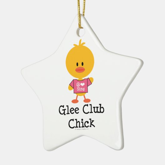 Glee Club Chick Star Ornament (Links)