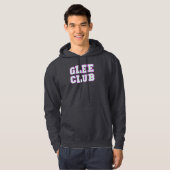 Glee Club (collegiaal lettertype) Hoodie (Voorkant volledig)