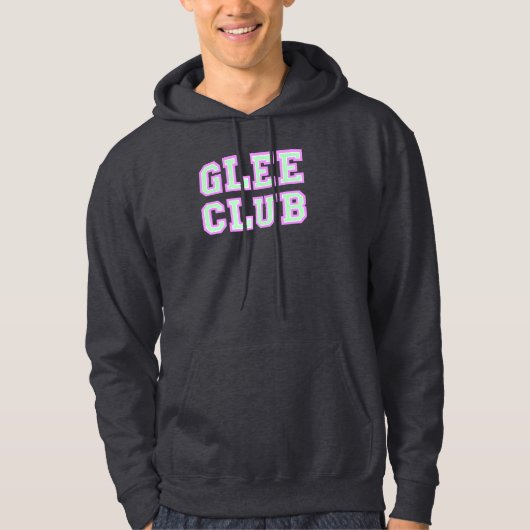 Glee Club (collegiaal lettertype) Hoodie (Voorkant)