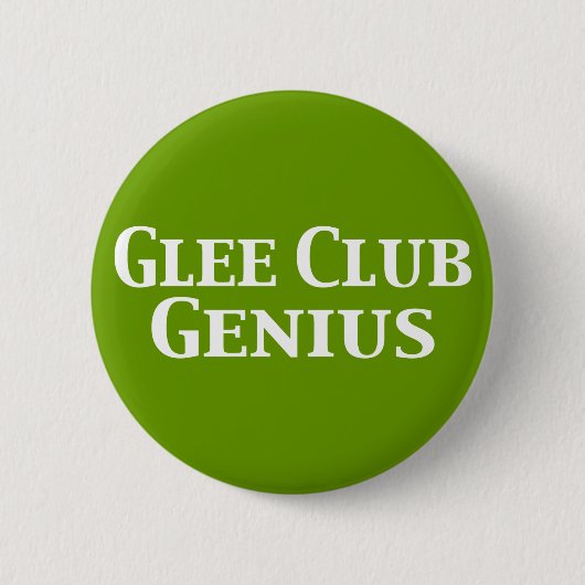 Glee Club Genius Gifts Ronde Button 5,7 Cm (Voorkant)