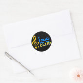 Glee Club Ronde Sticker (Envelop)