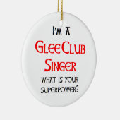 glee club zanger keramisch ornament (Rechts)