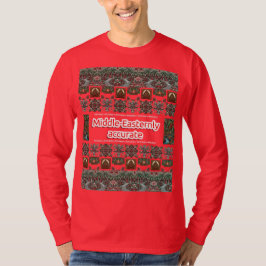 Glee Rood Midden-Oosten Nauwkeurig Kerstmis Lelijk T-shirt
