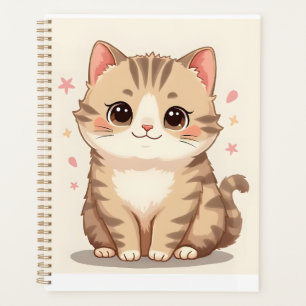 Gleeful Cat: Sweet Kawaii Kitten Art voor elke kam Planner