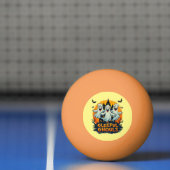 Gleeful Ghouls | Leuke Halloween Ghost Artwork Pingpongbal (Net)