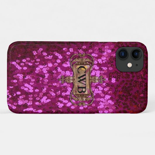 Gleem Shea II  Bling Girl Monogram Case-Mate iPhone Case (Achterkant (horizontaal))