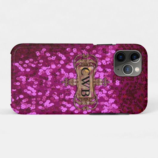 Gleem Shea II Bling Girl Monogram Case-Mate iPhone Case (Achterkant (horizontaal))
