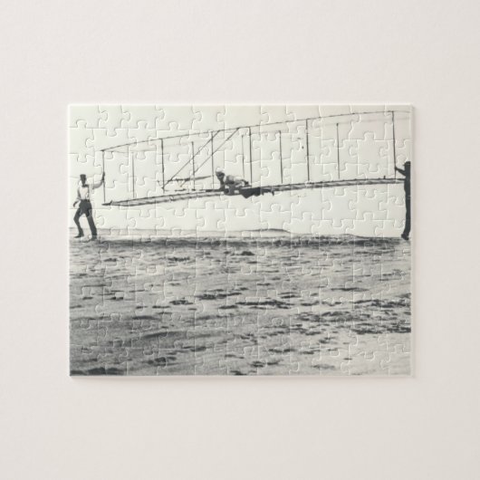 Gleitervluchten van de Wright Brothers Legpuzzel (Horizontaal)