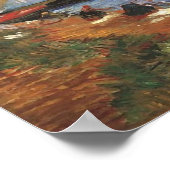 Gleize Bridge, Vigueirat Canal Van Gogh Fine Art Poster (Hoek)