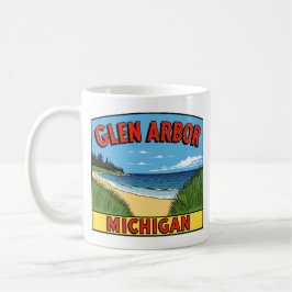 Glen Arbor Michigan  zandduinen Koffiemok