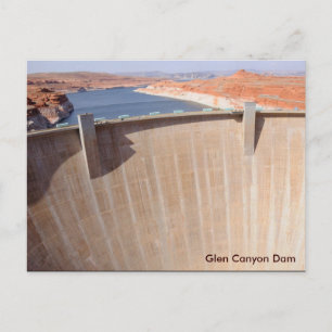 Glen Canyon Dam en Lake Powell Briefkaart