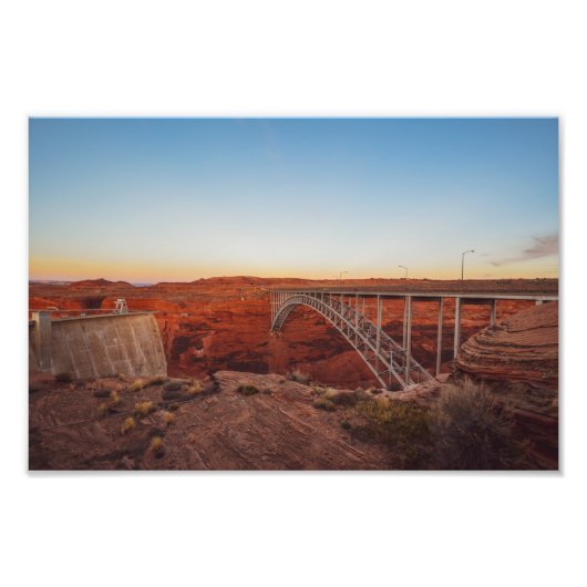 Glen Canyon Dam Foto Afdruk (Voorkant)