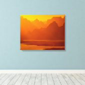Glen Canyon National Recreation Area Canvas Afdruk (Insitu (Houten vloer))