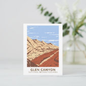 Glen Canyon Navajo Sandstone  Briefkaart (Staand voorkant)