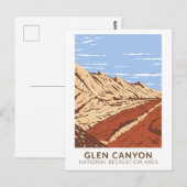 Glen Canyon Navajo Sandstone  Briefkaart (Voorkant / Achterkant)
