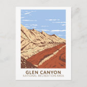Glen Canyon Navajo Sandstone Briefkaart (Voorkant)