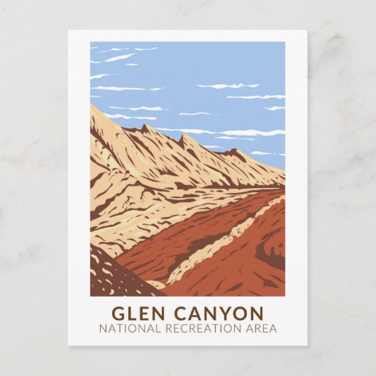 Glen Canyon Navajo Sandstone  Briefkaart (Voorkant)