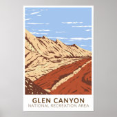 Glen Canyon Navajo Sandstone  Poster (Voorkant)
