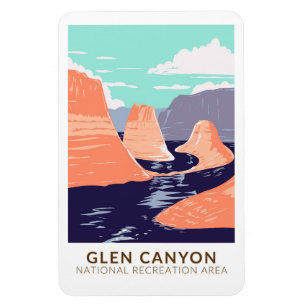 Glen Canyon Reflection Canyon Vintage Magneet