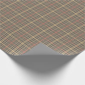 Glen Check Plaid Pixel Art Cadeaupapier (Hoek)
