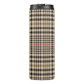 Glen Check Plaid Pixel Art Thermosbeker (Achterkant)