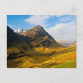 Glen Coe, Schotland Ansichtkaart Briefkaart (Voorkant)