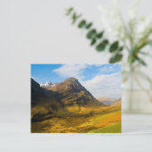 Glen Coe, Schotland Ansichtkaart Briefkaart (Staand voorkant)