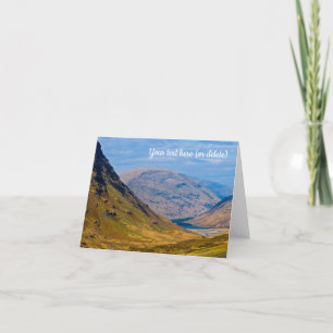 Glen Coe, Schotland Wenskaart Bedankkaart