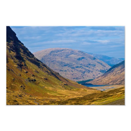 Glen Coe, Scotland Foto print Foto Afdruk (Voorkant)