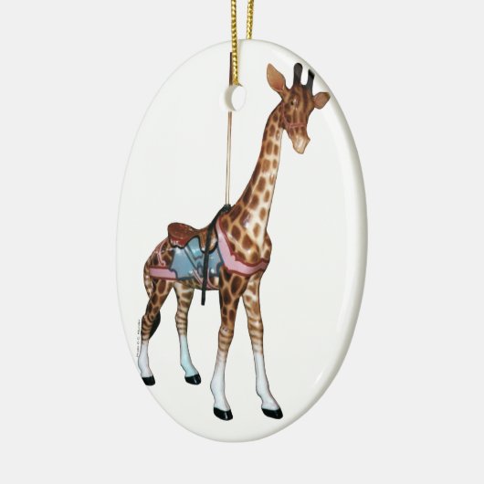Glen Echo Carousel Giraffe Keramisch Ornament (Links)