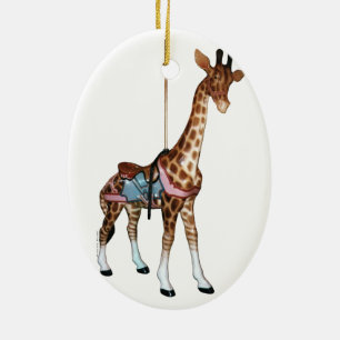 Glen Echo Carousel Giraffe Keramisch Ornament