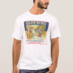 Glen-Echo  etiket met voedselkratten T-shirt