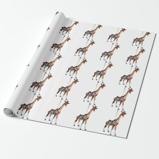 Glen Echo Giraffe Cadeaupapier (Uitgerold)