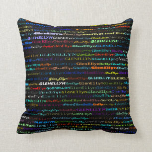 Glen Ellyn Text Design I Sierkussen