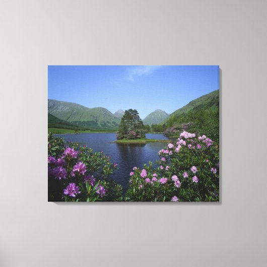 Glen Etive, Hooglanden, Schotland Canvas Afdruk (Voorkant)